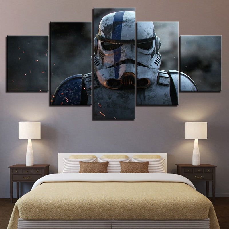 Stormtrooper Star Wars – 5-teiliges Leinwandbild – Hochauflösender Druck