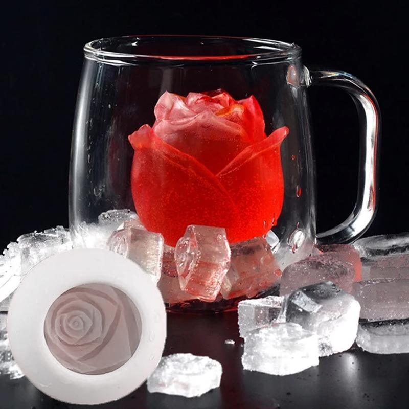 Brehn | 3D Silikon Rosenform Eiswürfelform