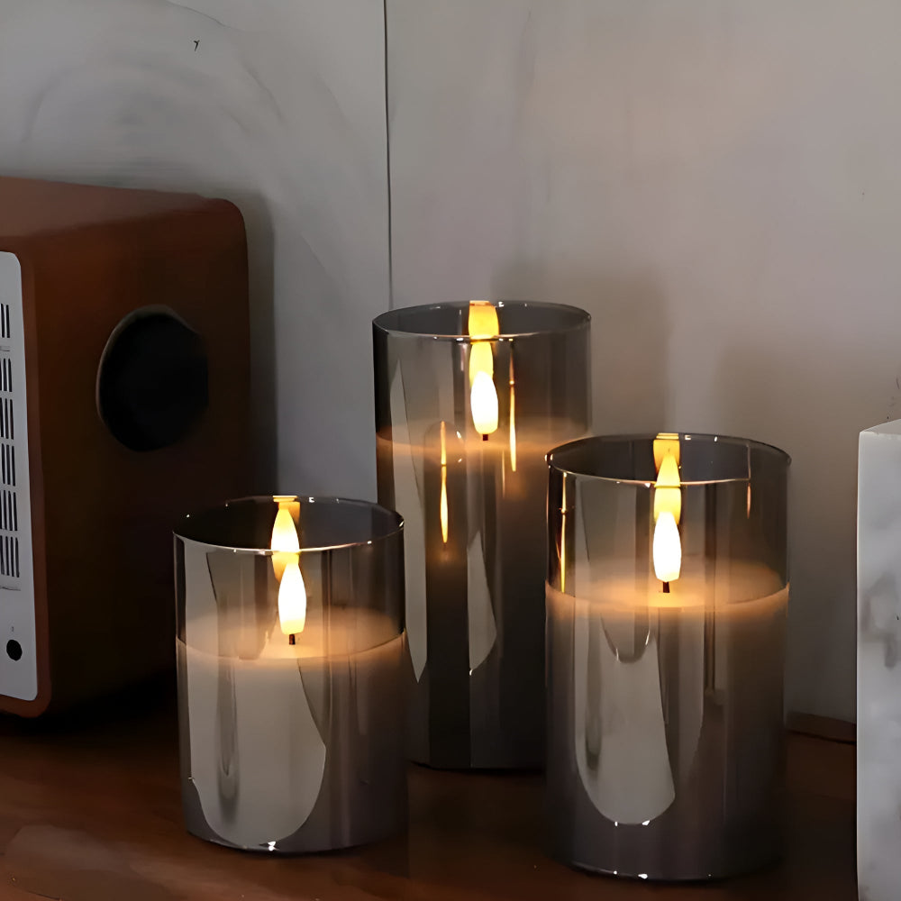 3D Flacker Flameless Kerzen Set | Brehn