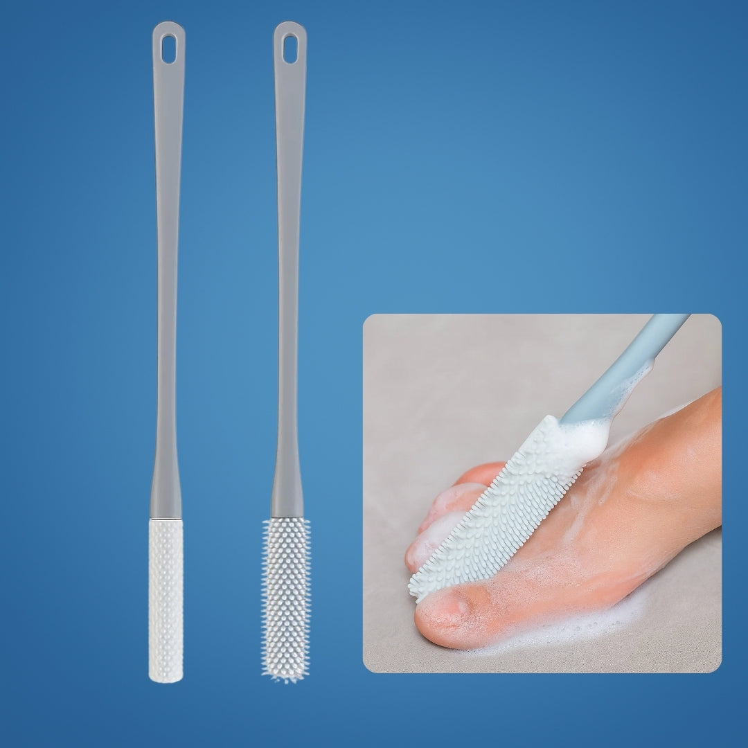 Tiefenreinigung von Schmutz und abgestorbener Haut – Weiche Silikonborsten – Sensible Füße und tägliche Hygiene Brehn