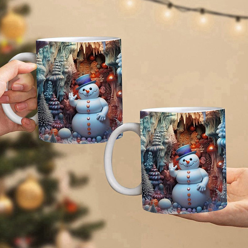 Brehn | 3D Weihnachts-Schneemann Becher