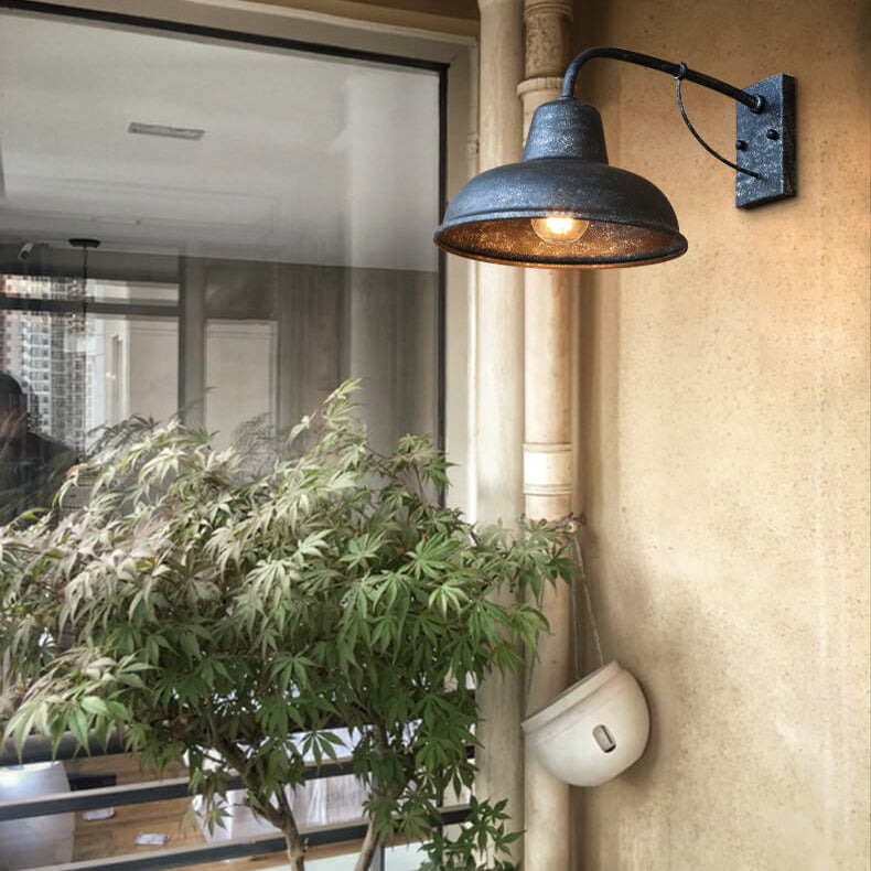Vintage Iron Barn Wasserdicht Außen 1-Licht Wand Sconce Lampe | Brehn