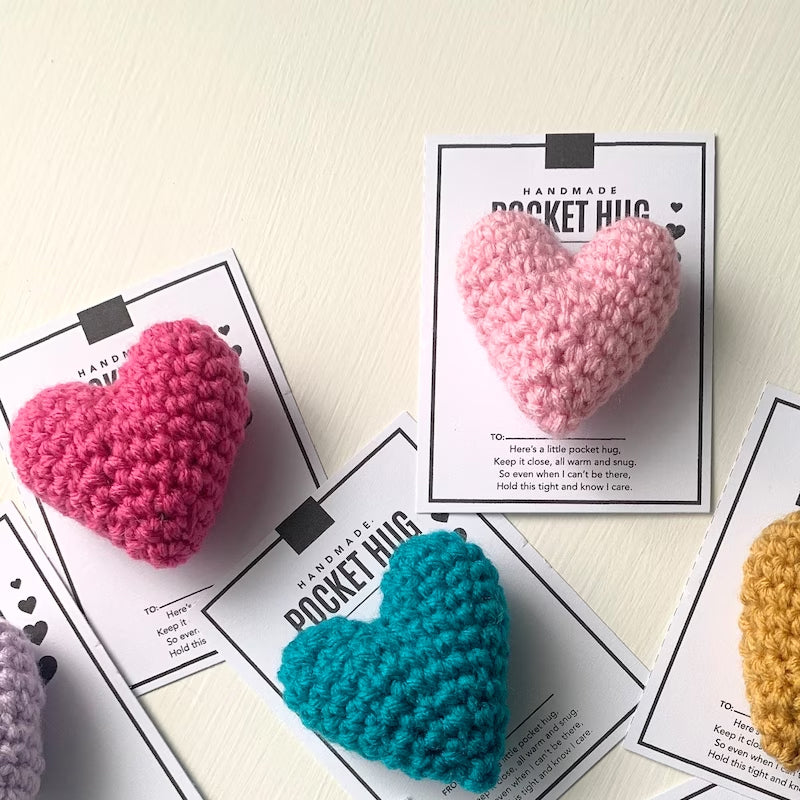 Pocket Hug Gehäkeltes Herz Kleines Geschenk