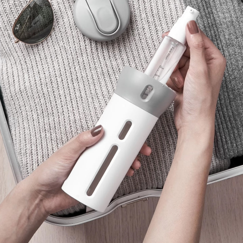 4-in-1-Flasche mit tragbarem Hautpflegespender | Brehn