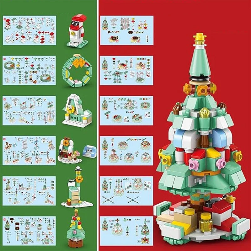 Brehn | Weihnachts-Adventskalender Überraschungs-Bausteinset