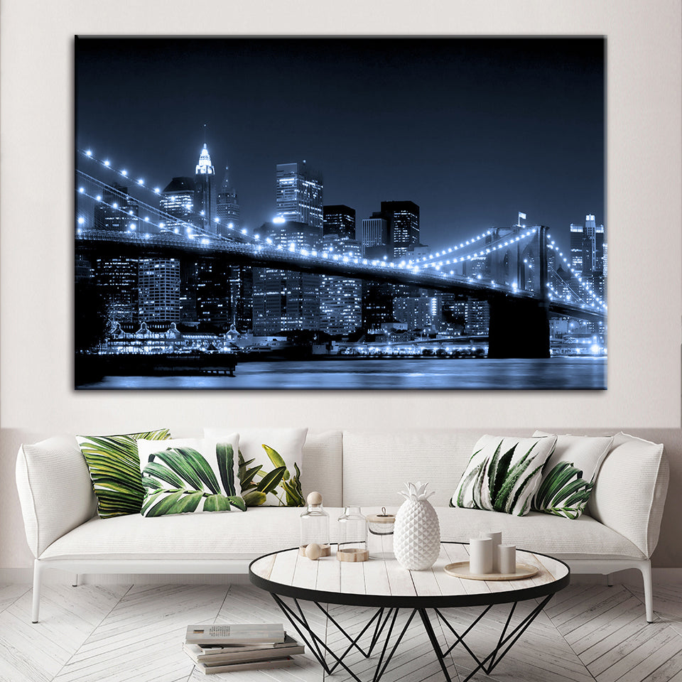 Brooklyn Bridge - Leinwand Wandkunst Gemälde
