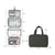 Brehn | Travelique Reise-Kosmetik-Organizer | Kompakt & Wasserabweisend | Mit 4 Fächern & 360° Haken | Für Damen & Herren