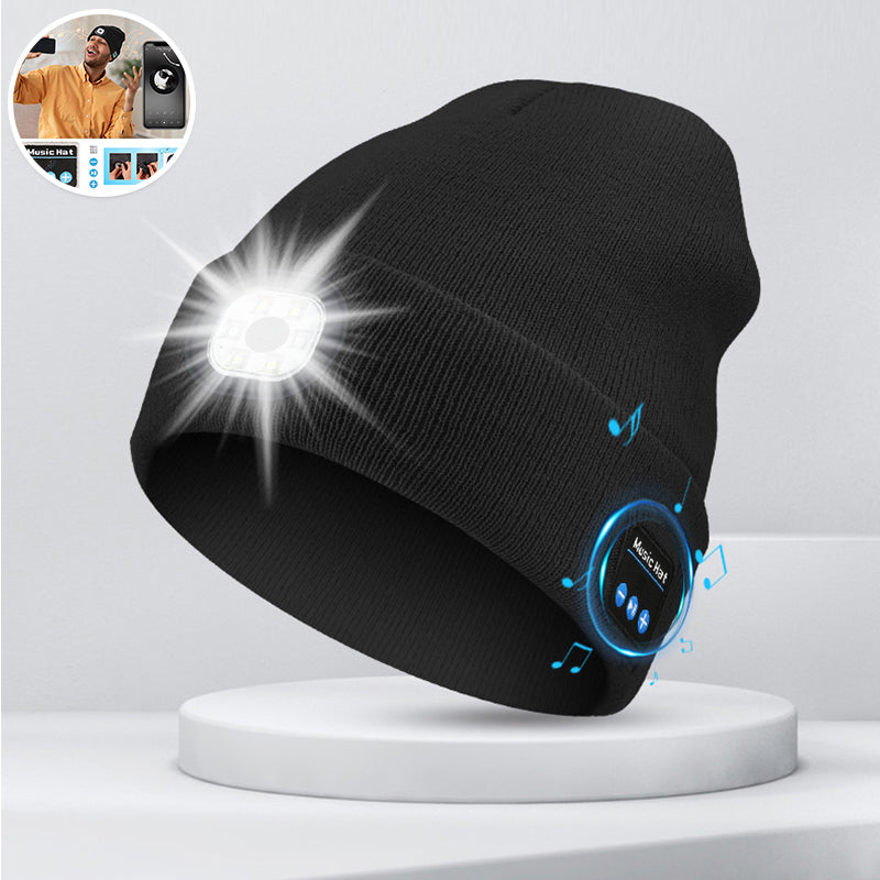 Brehn | LED Bluetooth Mütze mit abnehmbaren Lautsprechern