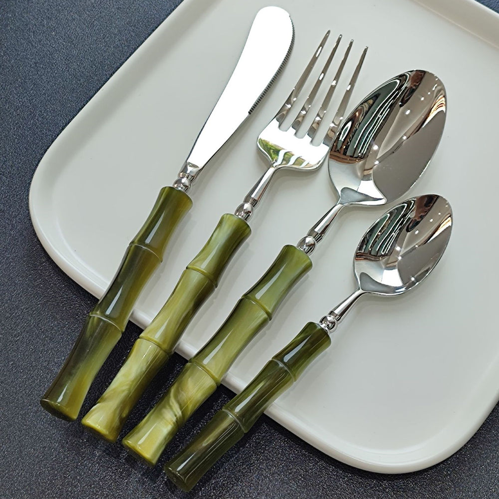 Zen Green Bamboo Besteckset | Brehn
