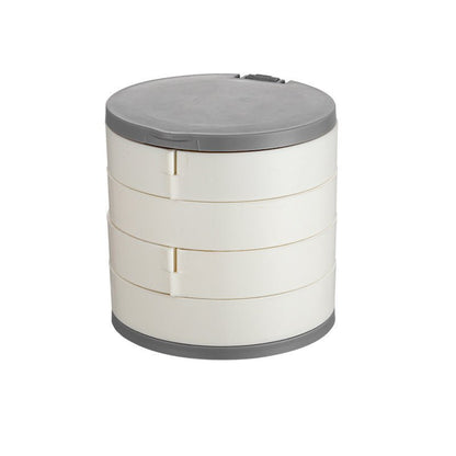 Brehn | Schmuckbox - 360° drehbare Aufbewahrungsbox für Schmuck, maximaler Schutz und Organisation