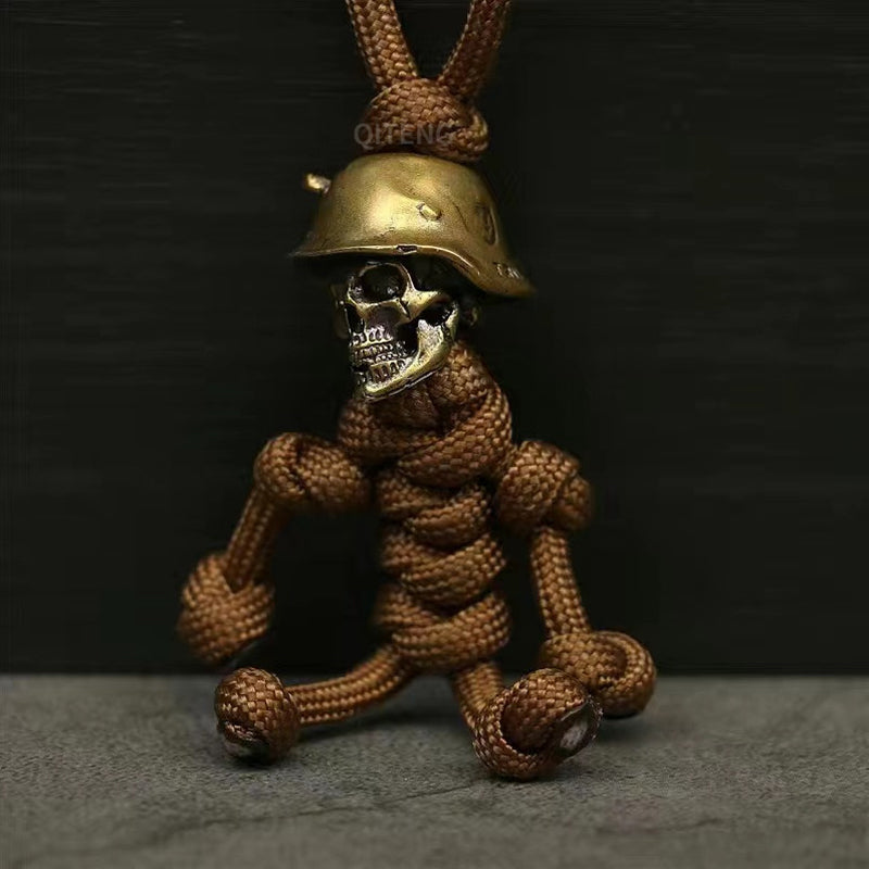 Brehn | Skelett Soldat Paracord Schlüsselanhänger