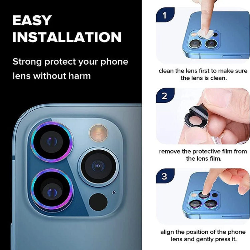 Brehn | Bunter Saphir-Objektivschutz für iPhone