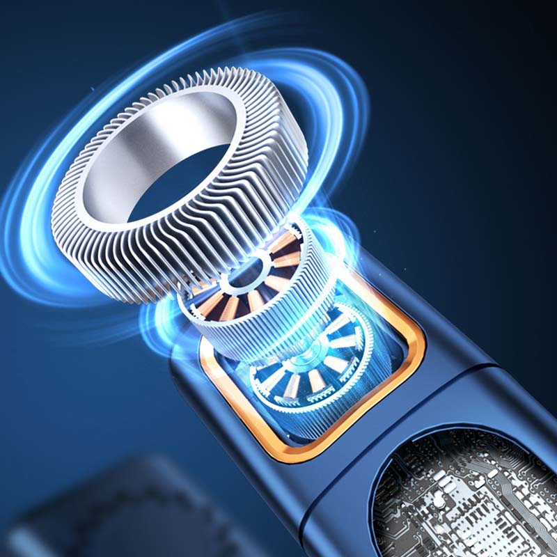 Blade-less hängender Nackenventilator mit digitaler Anzeige und Licht | Brehn