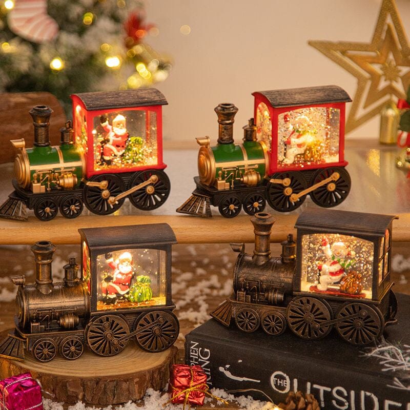 Weihnachtskristall schwebender Schneezug Licht | Brehn