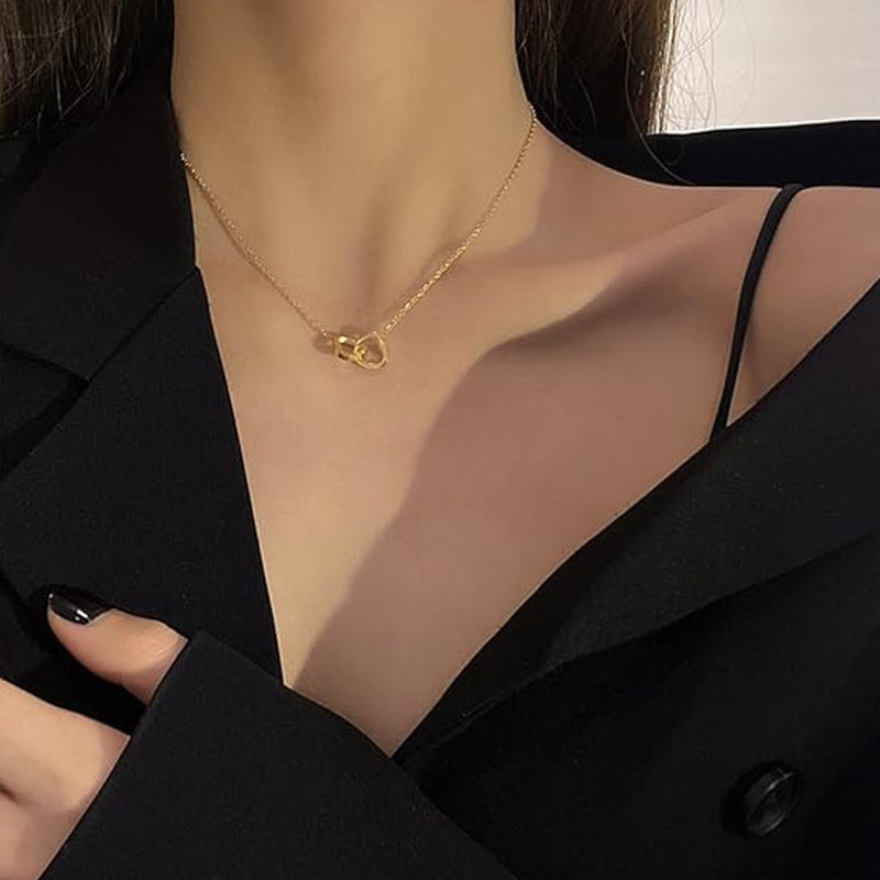 Brehn | Herz Necklace mit drehbarer Rosen Geschenkbox
