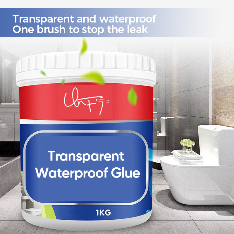 Transparenter, wasserfester Klebstoff