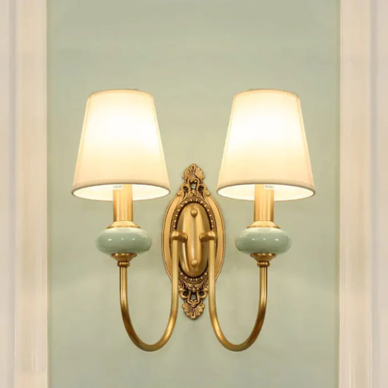 Brehn | Vintage Retro Wandlampe Kupfer