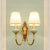 Brehn | Vintage Retro Wandlampe Kupfer