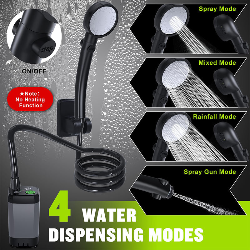 Brehn | Tragbare wiederaufladbare Outdoor Camping Duschpumpe