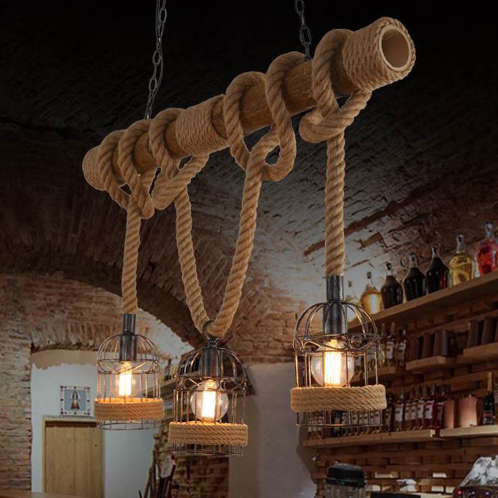 Brehn | AlessioGlow - Luxus Retro Holz- und Metallpendelleuchte
