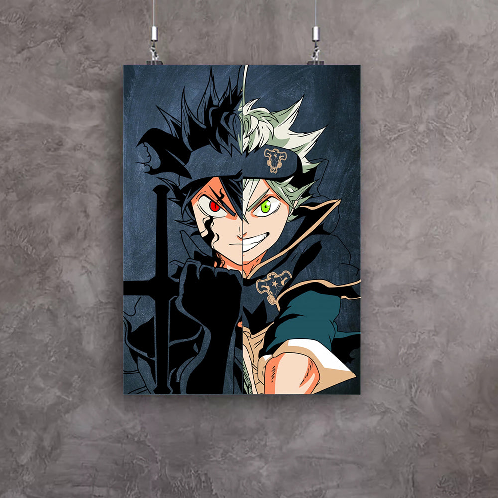 Doppelter Anime Junge - Leinwand Wandkunst Gemälde