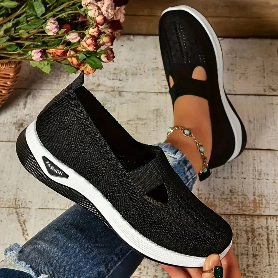 Vellora – Damen Mesh Slip-On Komfort Sneaker