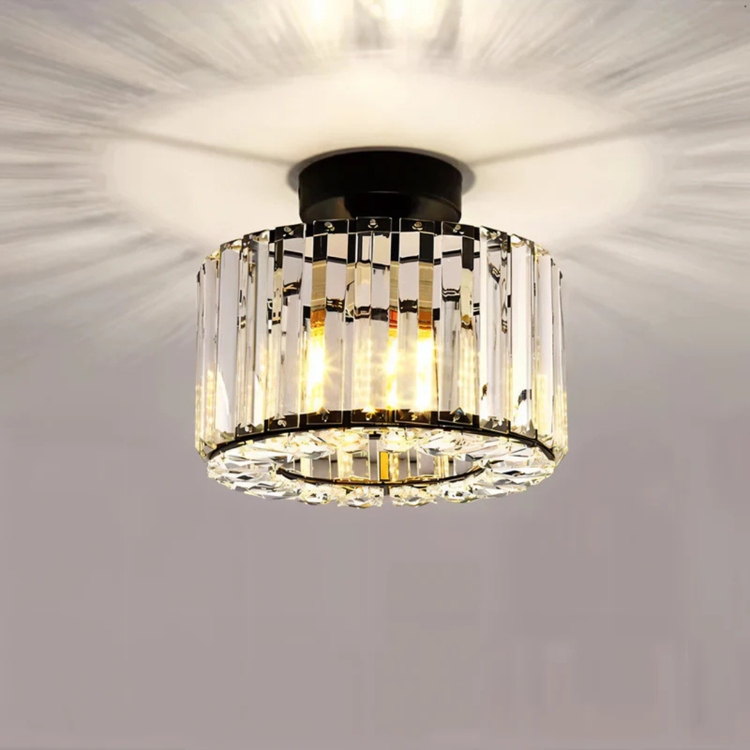 Brehn | Luxuriöse Kristall-Deckenlampe | Strahlende Deckenbeleuchtung