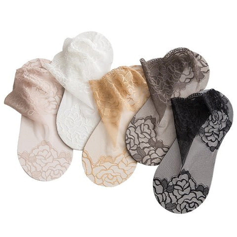 Brehn | Damenmode Spitze Socken (6 Paare)