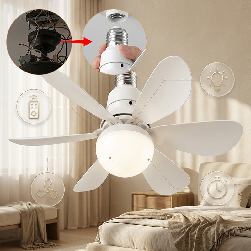 Moderner Niedrigprofil-Deckenventilator mit Licht | Brehn
