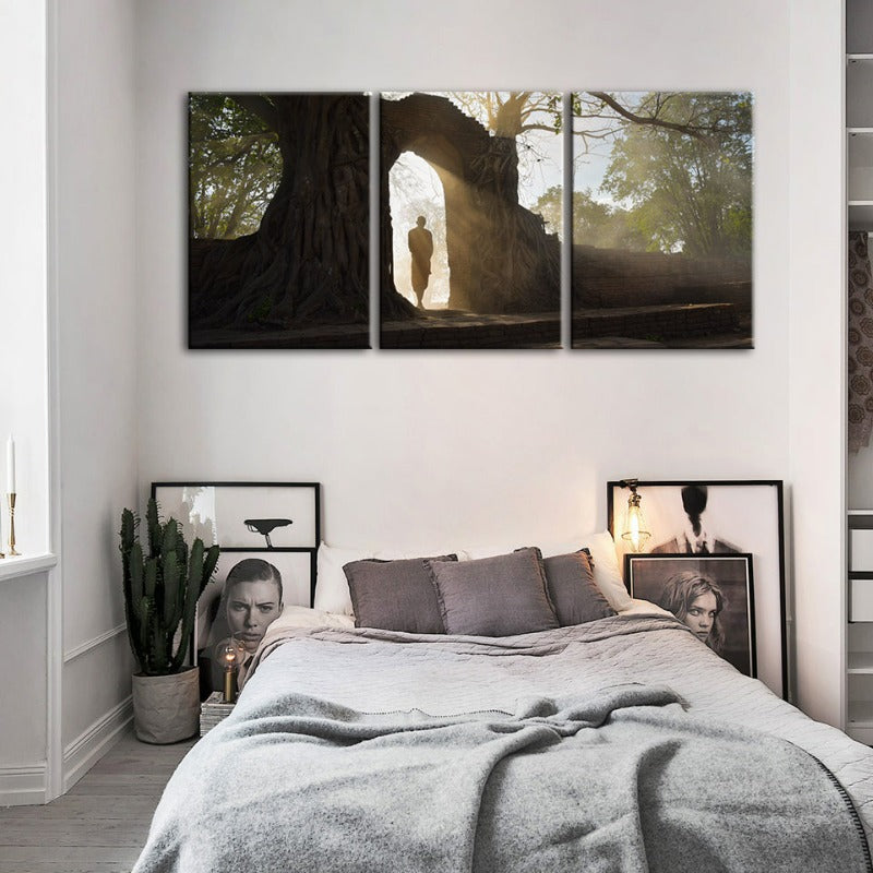 Lone Man Nature-Canvas Wandkunst Gemälde 3 Teile
