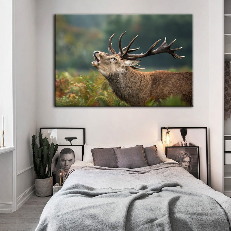 Blöken Elch - Leinwand Wandkunst Gemälde