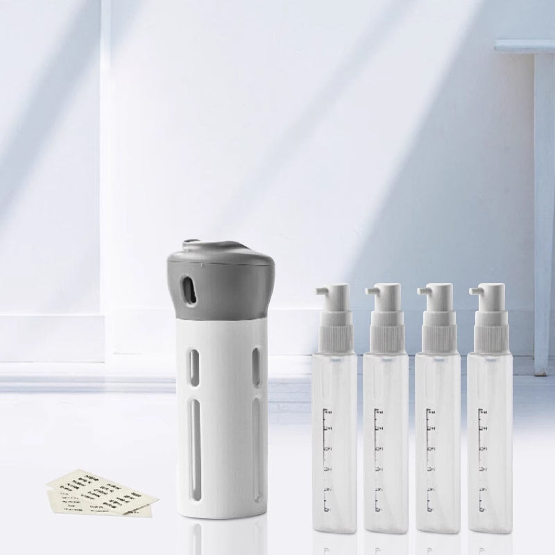 4-in-1-Flasche mit tragbarem Hautpflegespender | Brehn