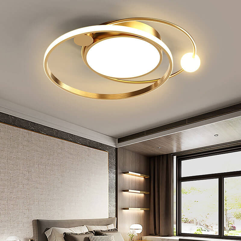 Brehn | Nordic Round Circle LED Deckenleuchte bündig montiert