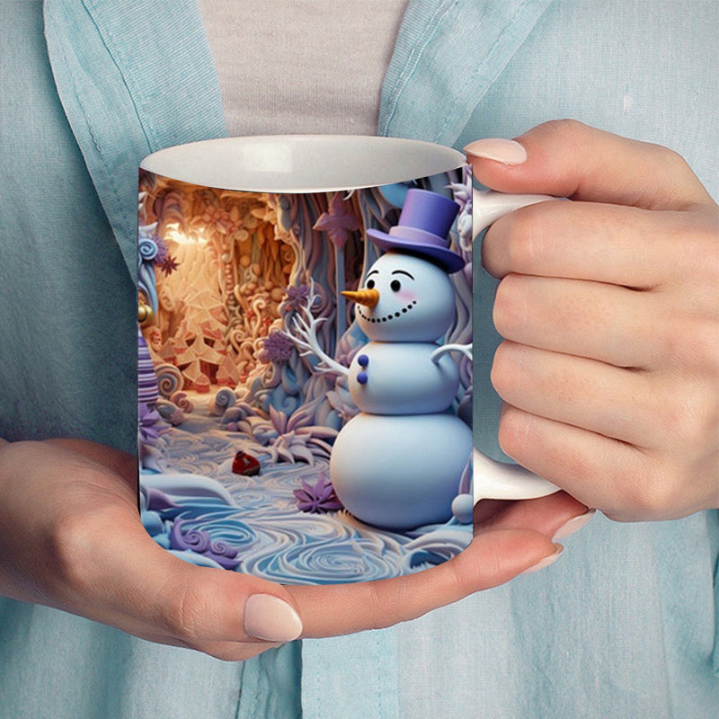 Brehn | 3D Weihnachts-Schneemann Becher