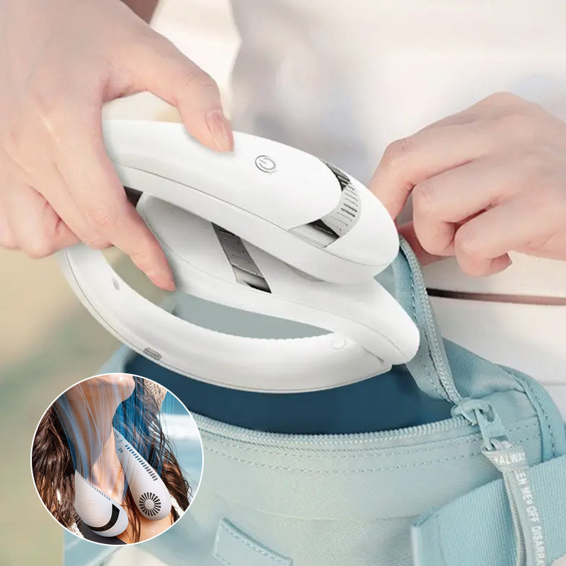 Wiederaufladbarer flügelloser tragbarer Halsventilator | Brehn