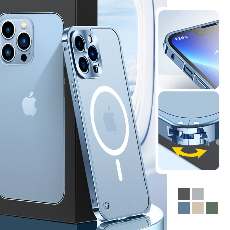 Brehn | Metallrahmen Magnetisches Ladegehäuse für iPhone
