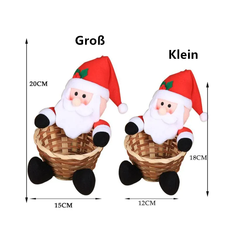 Brehn | Weihnachten Süßigkeiten Geflochtener Korb