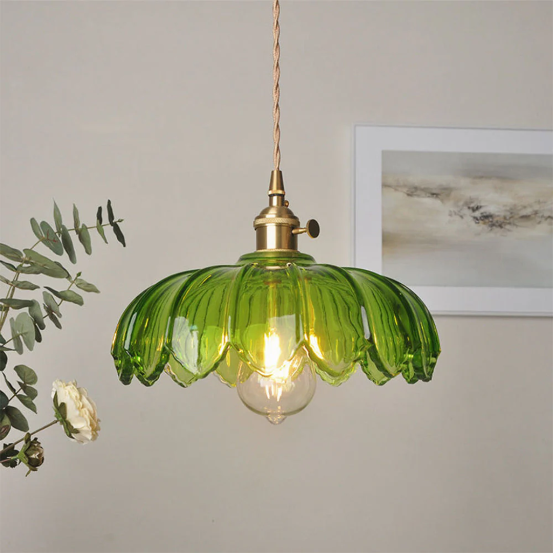 Brehn | Vintage Glas Hängelampe