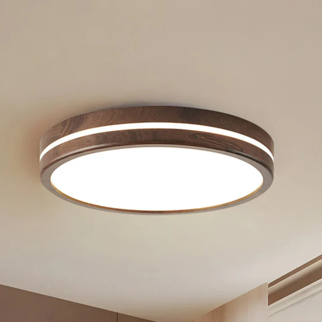 Brehn | Stylische Holz-LED-Deckenleuchte
