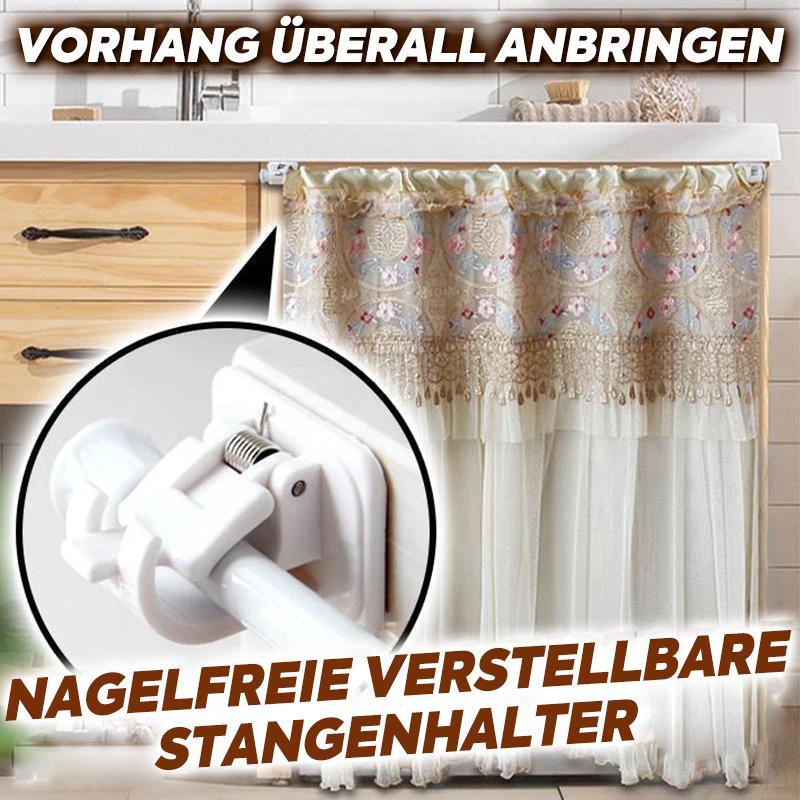 Brehn | Nagelfreie verstellbare Stangenhalter (2 Stück)