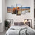 5 Stück Schöne Braune Kuh - Leinwand Wand Kunst Malerei