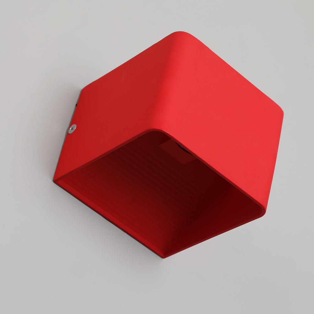 LumiBox – Quadratische LED-Wandleuchte | Modernes Design in ack, Weiß und Grün für Schlaf- und Wohnzimmer