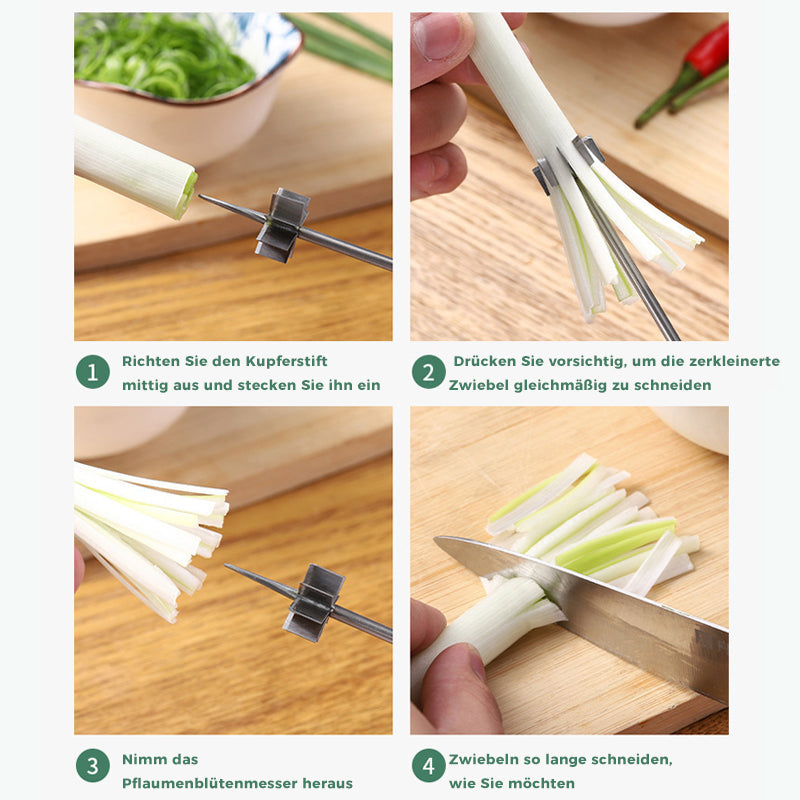 Edelstahl Plum Blossom Zwiebelschneider | Brehn