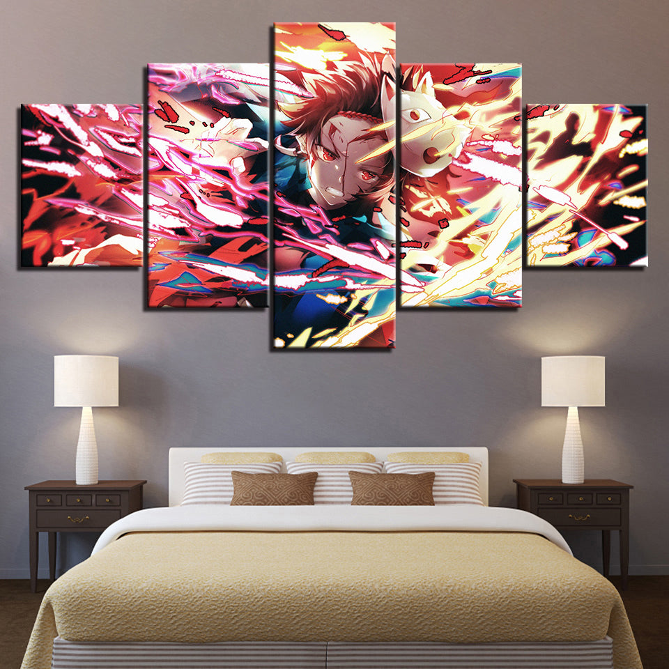 Demon Slayer Anime - Leinwand Wandkunst Malerei