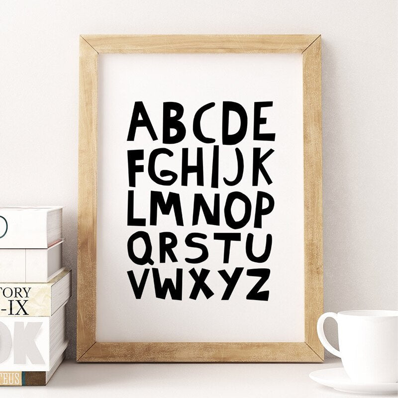 Alphabets - Leinwand Wandkunst Malerei