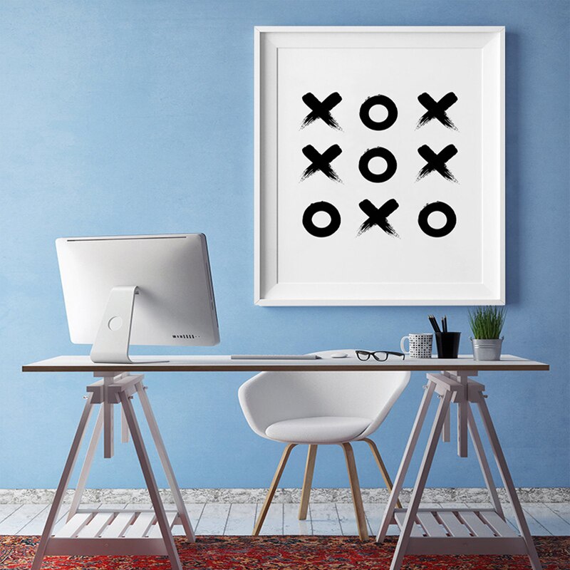 Tic Tac Toe - Leinwandbild