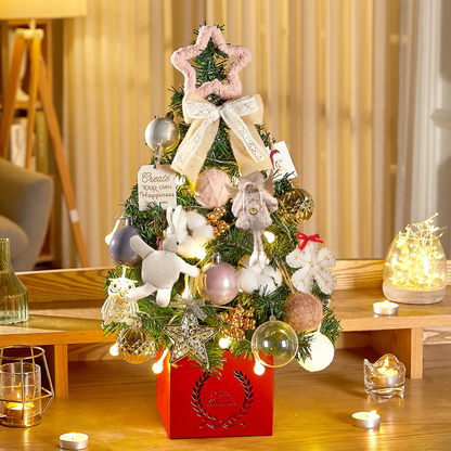 Mini-Weihnachtsbaum-Set für den Tisch