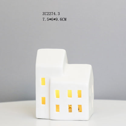 LED-Keramik-Haus-Nachtlicht