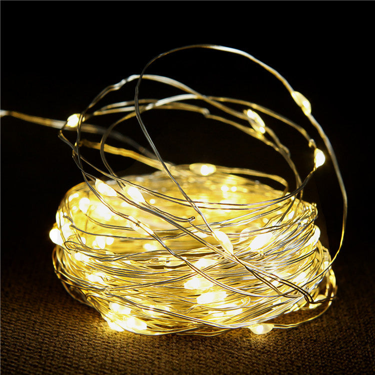 LED-Sternen-Lichterkette, Kupferdraht