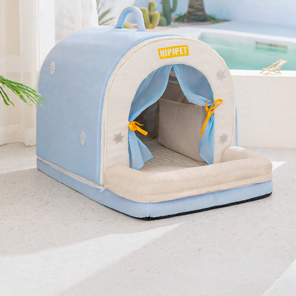 Kühl-Iglu für Haustiere, Polyester, mit Eisbeutel-Option